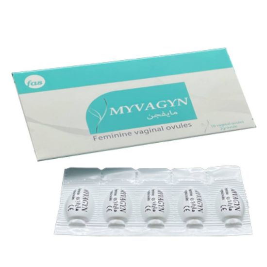 Picture of MYVAGYN 10 VAGINAL OVULES