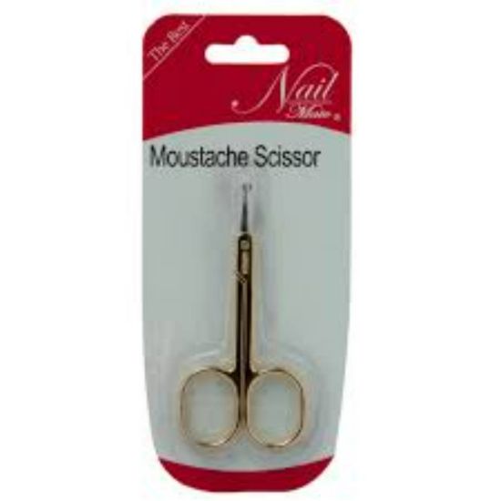 Picture of NAIL MATE CUTICLE SCISSOR BLACK GOLD 10232