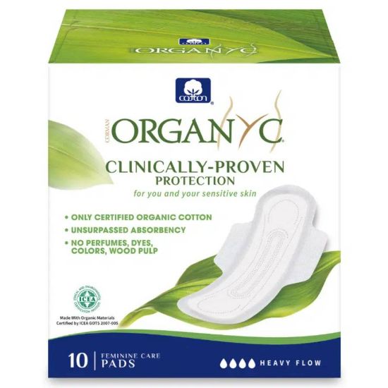 Picture of ORGANYC COTTON SANITARY PADS EXTRA OVERNIGHT 10 PCS