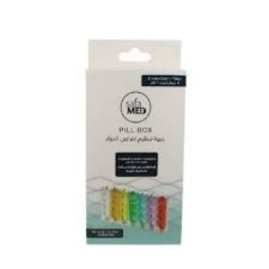 Picture of SAFA MED IS A WEEKLY MEDICATION CONTAINER, 4 DOSES PER DAY