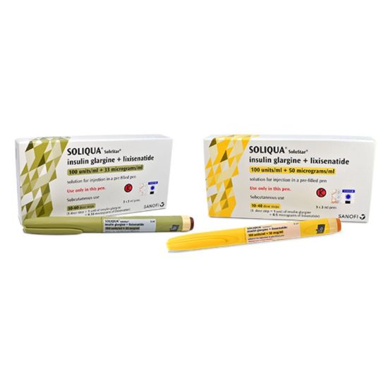 Picture of SOLIQUA SOLOSTAR (33 MCG/ML) /100 U SOLUTION FOR INJECTION 3PEN WS