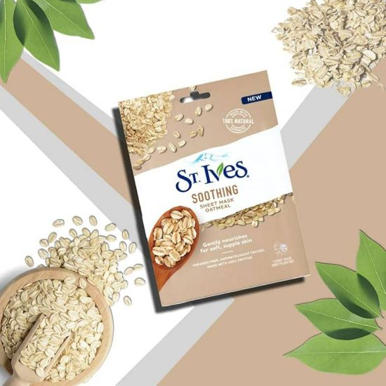 Picture of ST. IVES SOOTHING OATMEAL SHEET MASK  7880
