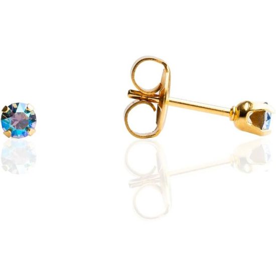 Picture of STUDEX SENSITIVE FASHION EARRING S784 GOLD APR CRYSTAL 9939