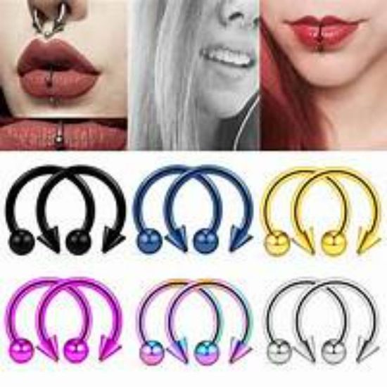 صورة اكس8 بادي حلق اذن فاخر زركون ستيل 8*8مم FE518